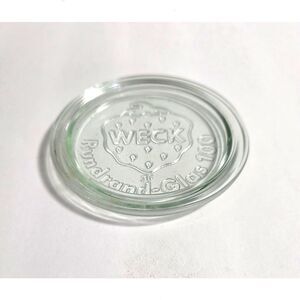 Lid for Weck 100 Strawberry Glass Jar green tint LID ONLY
